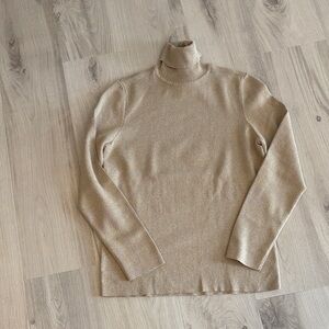 Chico's Gold Turtleneck Sweater